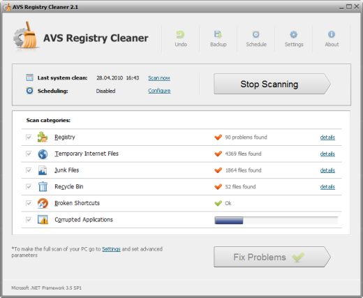 برنامج Registry Cleaner v2.1.1.217 Cracked كامل الكراك 2011  