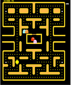 لعبة باك مان PacManالاصلية بتاعت الاتاري الرهيبة مباشرة اون لاين